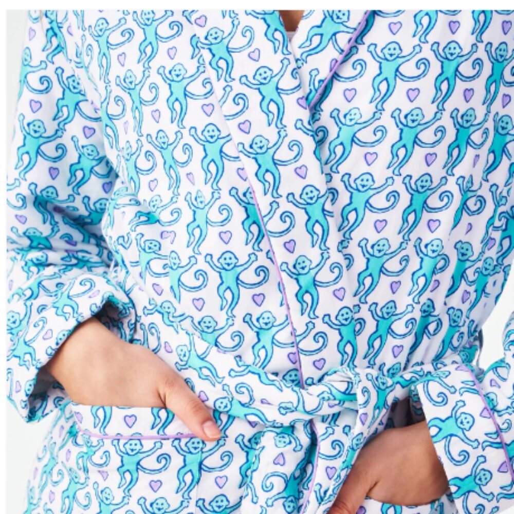 Roller Rabbit Lovely Monkey Cosmo Robe
